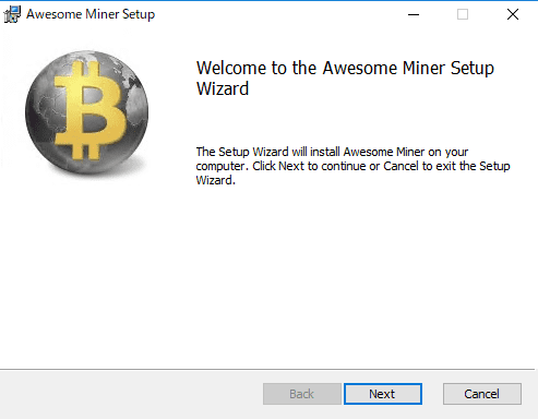 Awesome Miner - インストール